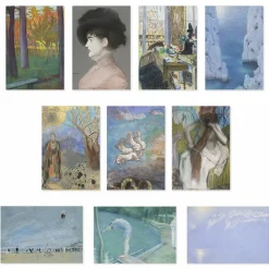 Cartes Et Marques Pages<Boutiques de musées Lot de 10 cartes postales - Pastels du musée d'Orsay, de Millet à Redon