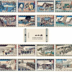 Boutiques de musées Lot de 16 cartes postales 14 x 20 cm - Hiroshige - Le trésor des vassaux fidèles Online