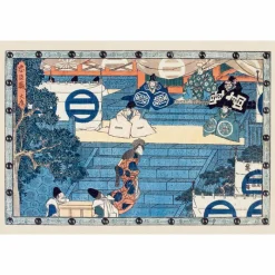 Boutiques de musées Lot de 16 cartes postales 14 x 20 cm - Hiroshige - Le trésor des vassaux fidèles Online