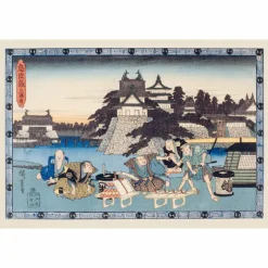 Boutiques de musées Lot de 16 cartes postales 14 x 20 cm - Hiroshige - Le trésor des vassaux fidèles Online