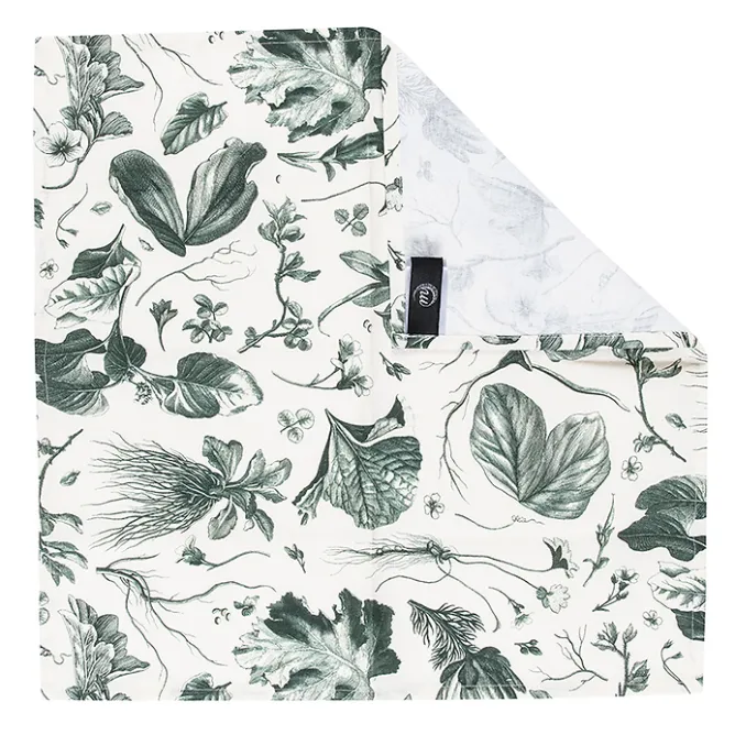 Art De La Table<Boutiques de musées Lot de 2 serviettes de table L'Herbier du Roi Vert - 42x42 cm