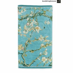 Boutiques de musées Lot de 3 Serviettes de toilette 55x100 cm - Vincent van Gogh - Amandier en fleurs - Beddinghouse x Van Gogh Museum Amsterdam® New