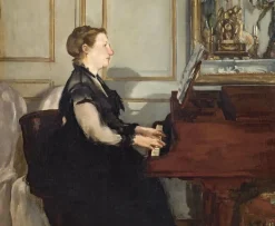Toiles Encadrées|Panneaux Acryliques<Boutiques de musées Madame Manet au piano (détail) (toiles encadrées)