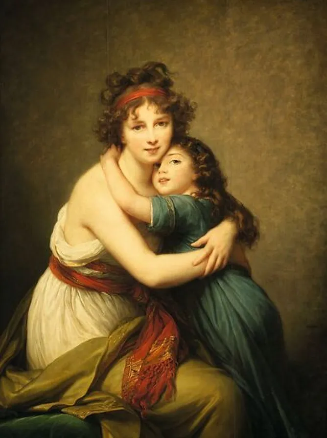 Toiles Encadrées|Toiles Sur Châssis<Boutiques de musées Madame Vigèe-Le Brun et sa fille, Jeanne-Lucie, dite Julie (toiles encadrées)