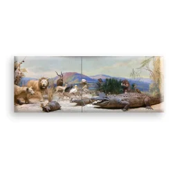 Boutiques de musées Magnet - Diorama aux lions Hot