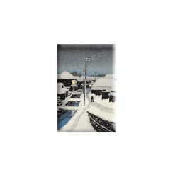 Magnets<Boutiques de musées Magnet Kawase Hasui - Soir de neige au village de Terajima