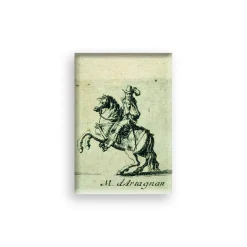 Boutiques de musées Magnet Nicolas Cochin - Marche à l'entrée de Leurs Majestés en la Ville de Paris, M. d'Artagnan (détail) 1661 New