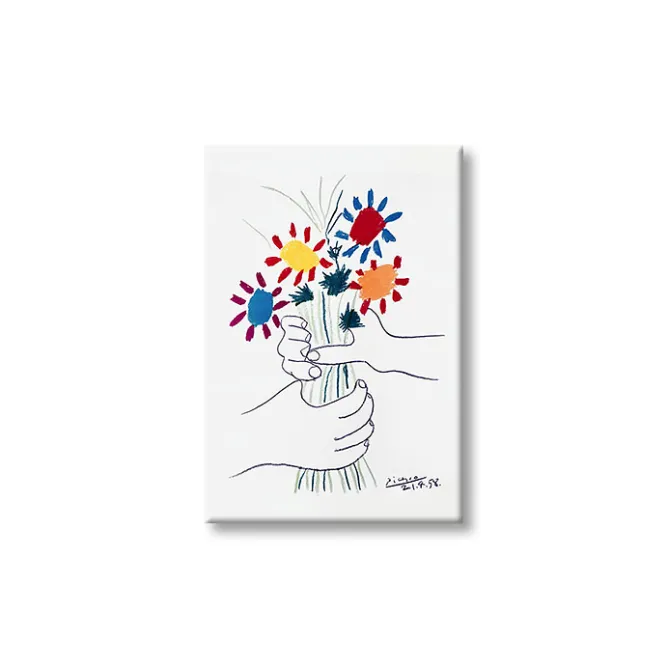Boutiques de musées Magnet Pablo Picasso - La Paix (mains et bouquet de fleurs) New