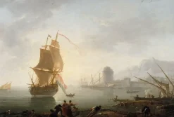 Boutiques de musées Marine, le midi, pêcheurs tirant un filet (affiches d'art)