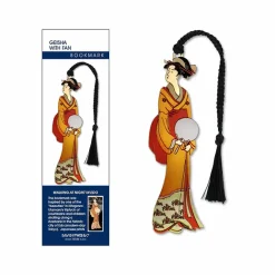 Boutiques de musées Marque-page en métal Geisha à l'éventail Hot