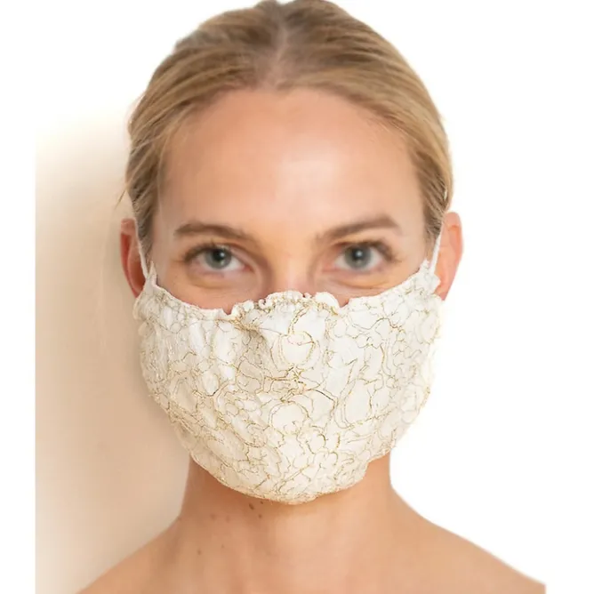 Masques Réutilisables<Boutiques de musées Masque réutilisable en dentelle La Coquine - Dentelles André Laude