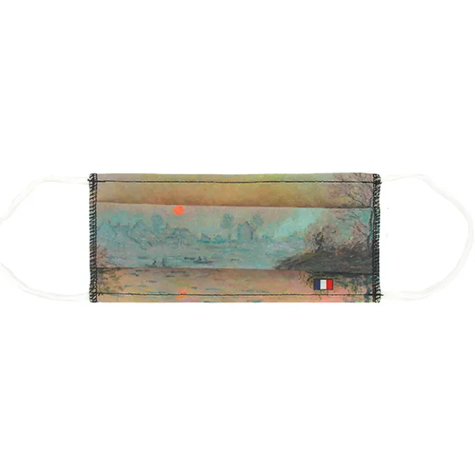 Masques Réutilisables<Boutiques de musées Masque réutilisable en tissu Monet - Soleil couchant