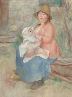 Boutiques de musées Maternité, L'Enfant au sein ou Madame Renoir et son fils Pierre (toiles encadrées)