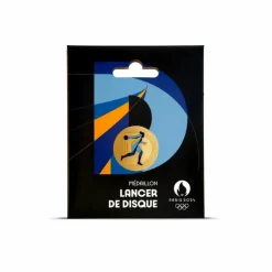 Boutiques de musées Médaillon Jeux Olympiques et Paralympiques de Paris 2024 - Alphabet Sport D - Lancer de disque Sale