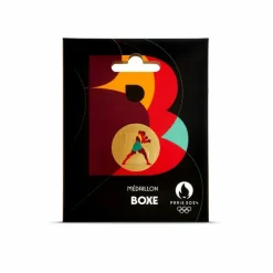 Boutiques de musées Médaillon Jeux Olympiques et Paralympiques de Paris 2024 - Alphabet Sport B - Boxe Hot