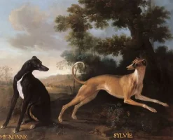Boutiques de musées Mignonne et Sylvie, chiens de Louis XV (panneaux aluminium) Sale