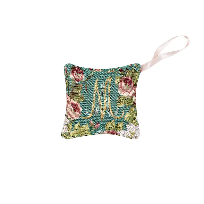 Art De La Maison<Boutiques de musées Mini-coussin parfumé vert Monogramme de Marie-Antoinette