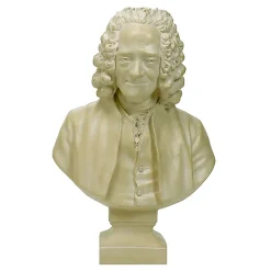 Boutiques de musées Moulage Buste de Voltaire avec perruque Hot