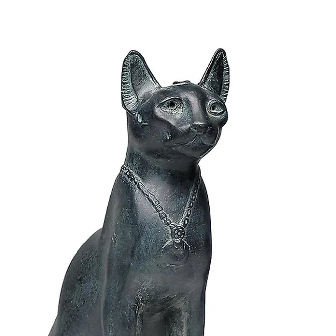 Antiquités Orientales Et Égyptiennes<Boutiques de musées Moulage Chatte Bastet au collier
