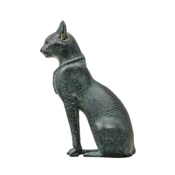 Antiquités Orientales Et Égyptiennes<Boutiques de musées Moulage Chatte Bastet aux boucles d'oreilles