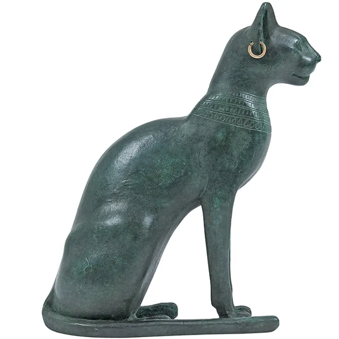 Antiquités Orientales Et Égyptiennes<Boutiques de musées Moulage Chatte de la déesse Bastet - Bronze
