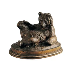 Boutiques de musées Moulage Ours couché Antoine-Louis Barye Clearance