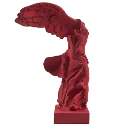 Antiquités Gallo-Romaines & Gréco-Romaines<Boutiques de musées Moulage Victoire de Samothrace 34 cm - Rouge sombre