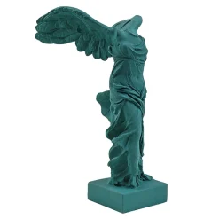 Antiquités Gallo-Romaines & Gréco-Romaines<Boutiques de musées Moulage Victoire de Samothrace 34 cm - Vert pétrole