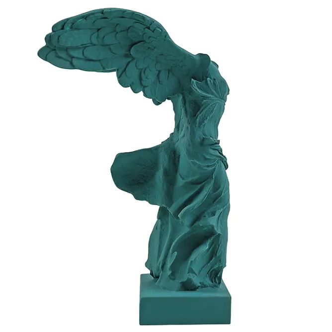 Antiquités Gallo-Romaines & Gréco-Romaines<Boutiques de musées Moulage Victoire de Samothrace 34 cm - Vert pétrole