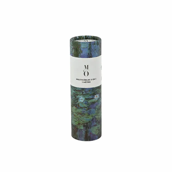 Boutiques de musées Multicâbles 3 en 1 - 1 mètre Claude Monet - Nymphéas bleus Online