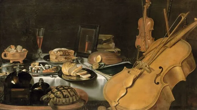 Panneaux Aluminium|Toiles Sans Cadre<Boutiques de musées Nature morte aux instruments de musique (panneaux aluminium)