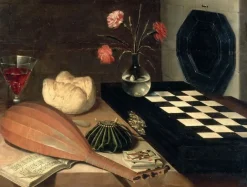 Panneaux Aluminium|Toiles Encadrées<Boutiques de musées Nature morte à l'échiquier (panneaux aluminium)