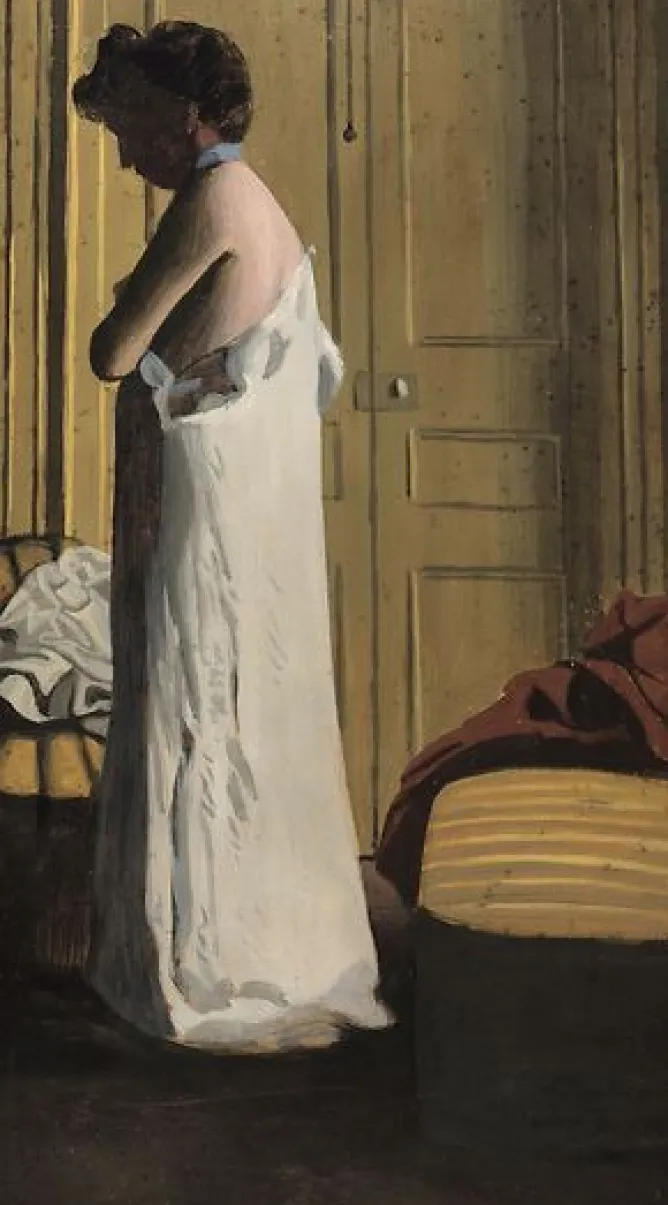 Toiles Encadrées|Toiles Sur Châssis<Boutiques de musées Nu dans un intérieur, femme retirant sa chemise (toiles encadrées)