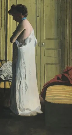 Panneaux Aluminium|Toiles Sur Châssis<Boutiques de musées Nu dans un intérieur, femme retirant sa chemise (panneaux aluminium)