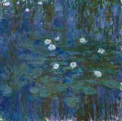 Boutiques de musées Nymphéas bleus (toiles sans cadre) Discount