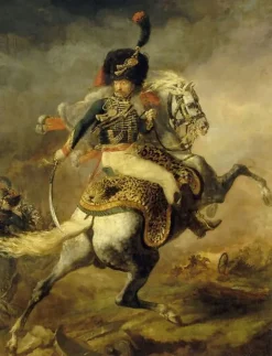Panneaux Aluminium|Toiles Encadrées<Boutiques de musées Officier de chasseurs à cheval de la garde impériale chargeant (panneaux aluminium)