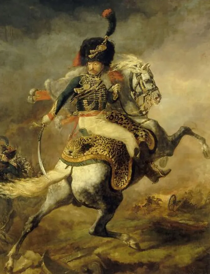 Boutiques de musées Officier de chasseurs à cheval de la garde impériale chargeant (panneaux acryliques) New