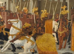 Boutiques de musées Panneau de cassone : combat de cavalerie sous les murs de Troie II/II (panneaux aluminium) Clearance