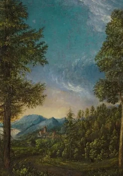 Boutiques de musées Paysage au château (panneaux aluminium) Discount