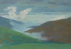 Boutiques de musées Paysage de montagne avec mer de nuages (panneaux acryliques) Hot