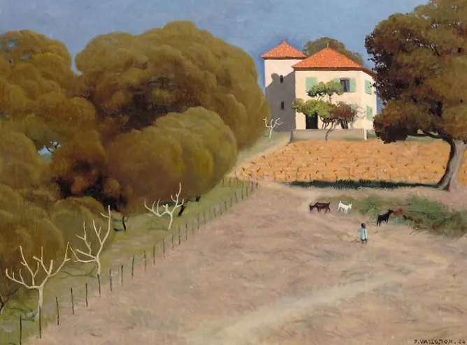 Toiles Encadrées|Toiles Sur Châssis<Boutiques de musées Paysage, la maison au toit rouge (toiles encadrées)