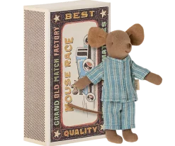 Boutiques de musées Peluche souris boîte d'allumettes - bleu Sale