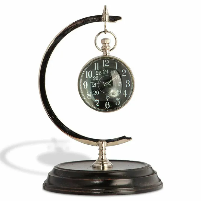 Art De La Maison<Boutiques de musées Pendule de voyage l'Œil du temps Nickel