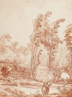 Boutiques de musées Personnages prés d'un bassin (toiles encadrées) Sale