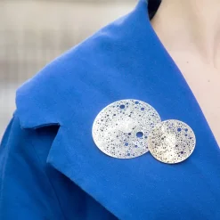 Boutiques de musées Petite broche magnétique Lunar - Métal mat Clearance