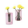 Boutiques de musées Petit vase réversible Rose/vert - Block Design Clearance