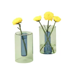 Design|Art De La Maison<Boutiques de musées Petit vase réversible Vert/bleu - Block Design