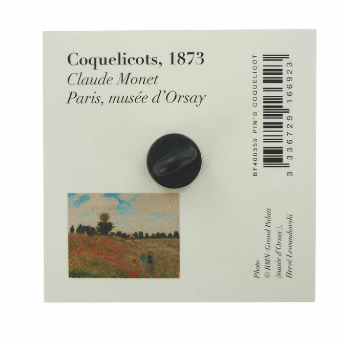 Boutiques de musées Pin's Coquelicot - Claude Monet Outlet