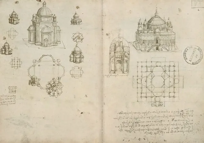 Panneaux Aluminium|Panneaux Acryliques<Boutiques de musées Plans et élavations d'églises à coupoles (panneaux aluminium)