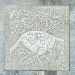 Design|Art De La Maison<Boutiques de musées Plaque de zinc Focus Paris 7e arrondissement - Toit de Paris - 12 x 12 cm